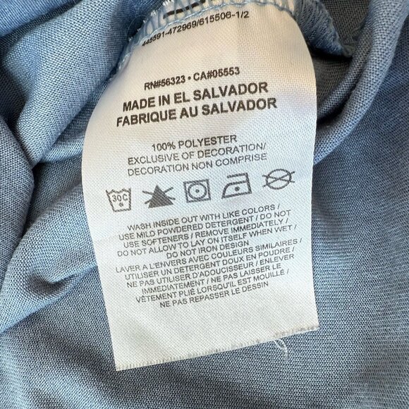 Nike T Shirt Womens 1X Legend Dri Fit Short Sleeve Logo Swoosh Top Athletic Blue - Picture 5 of 5